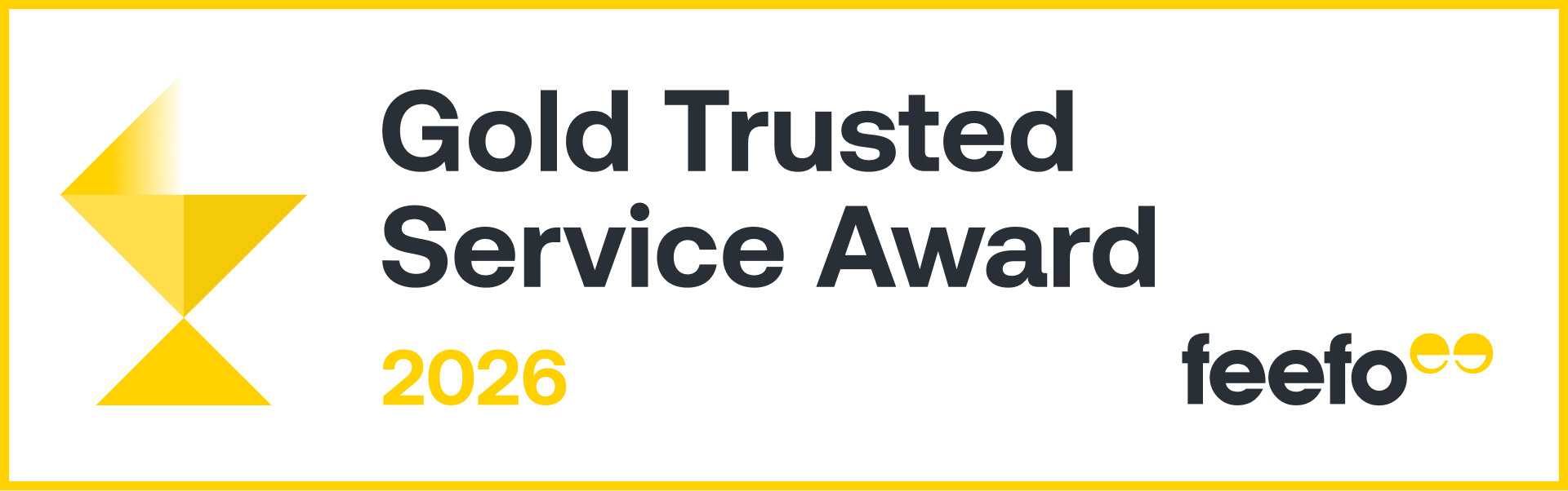 Feefo Gold Trusted Service Award