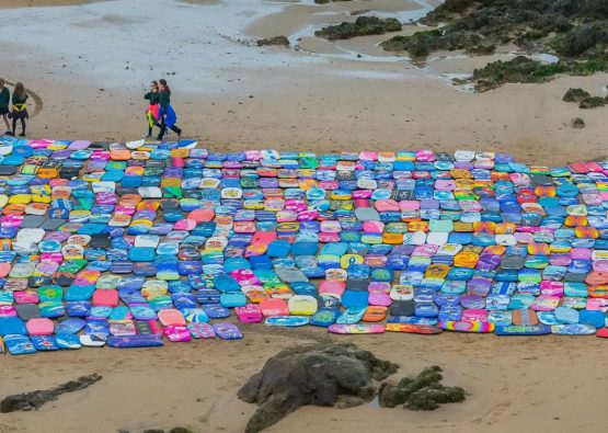 Bodyboards on Beach Plastic Free Cornwall