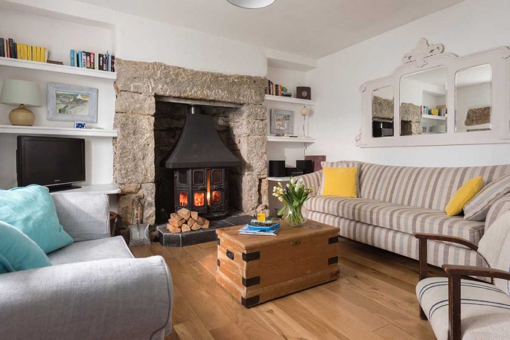 Cosy interior of St Clement's House in Mousehole